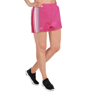 Contrast Strip Logo Shorts - Cerise Pink