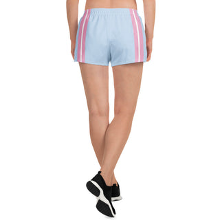 Contrast Stripe Logo Shorts - Powder Blue