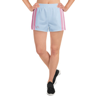 Contrast Stripe Logo Shorts - Powder Blue - XS