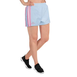 Contrast Stripe Logo Shorts - Powder Blue