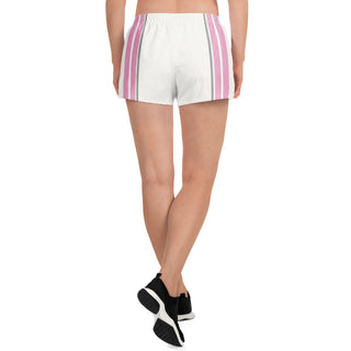 Contrast Stripe Logo Shorts - White
