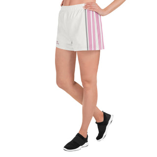 Contrast Stripe Logo Shorts - White
