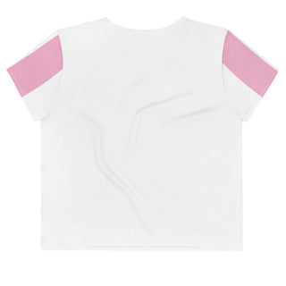 Society Edge Crop Tee - White - crop t-shirt