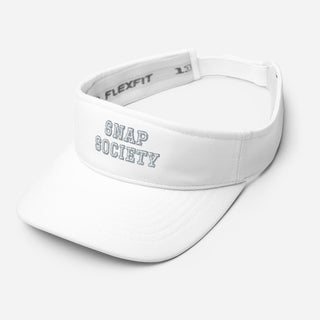 Snap Society Embroidered Logo Visor - White - Caps