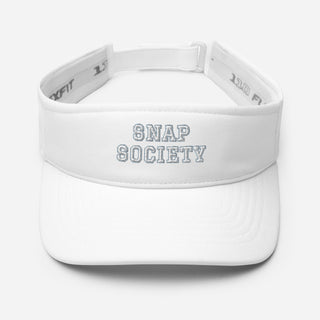 Snap Society Embroidered Logo Visor - White - Caps