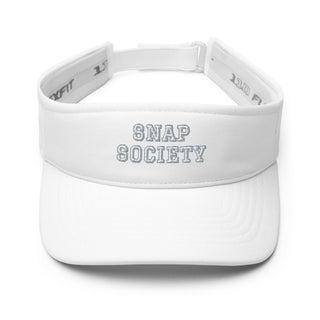 Snap Society Embroidered Logo Visor - White - Caps