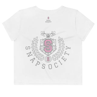 Iconic Shield Graphic Crop Tee - crop t-shirt