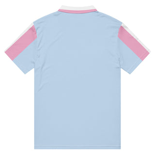Official Contast Logo Slim Fit Polo - Blue Pink - polo shirt