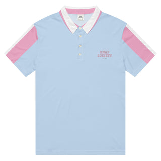 Official Contast Logo Slim Fit Polo - Blue Pink - polo shirt