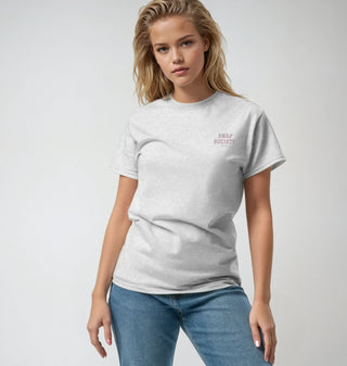 Official Logo Back Graphic Tee - Grey - t-shirt