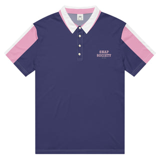 Official Logo Contrast Slim Fit Polo Navy - S - polo shirt