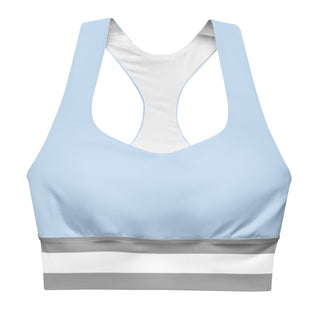 Official Logo Sports Bra Crop Top - Blue - XS