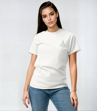 S Logo Back Graphic Classic Tee - White - t-shirt