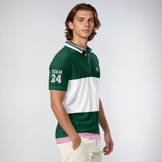 Snap Society Sporting Polo - Racing Green - polo shirt