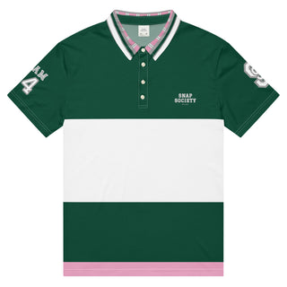 Snap Society Sporting Polo - Racing Green - S - polo shirt