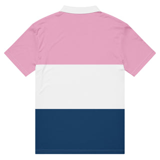 Snap Society Sporting Polo - White/Navy - polo shirt