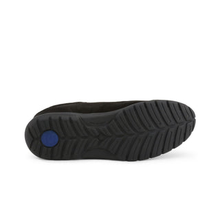 Black shoe sole with blue accent.